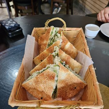 Ahgoo's Kitchen - Signature Green Onion Sesame Pie - Chinese Near Me - Temple City, California