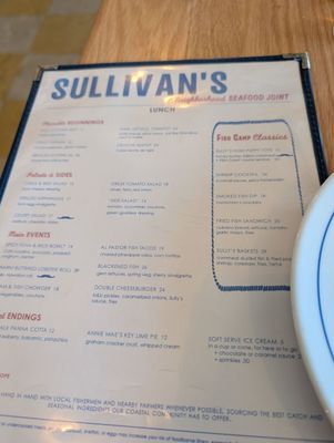 Menu photo 2 Sullivan’s Fish Camp Sullivan's Island, SC Menu photo 2 Sullivan’s Fish Camp Sullivan's Island, SC