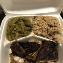 Chef Baker's Place 2 - Rub tips, peas and rice and green beans.