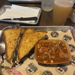 Pastrami special with Brunswick Stew Pastrami special with Brunswick Stew