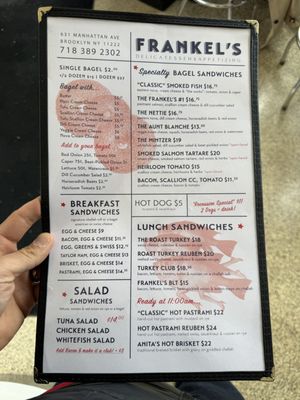 Menu photo 6 Frankel's Delicatessen Brooklyn, NY