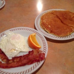 Mulkey’s Restaurant - Traditional special is 2 eggs, 2 cakes, 2 strips. For $6.99.