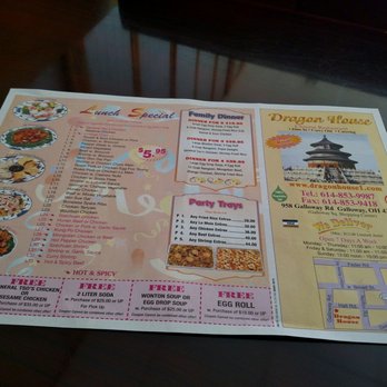 Dragon House - Lunch specials and address with phone number - Chinese Near Me - Galloway, Ohio