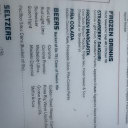 Over priced beer
