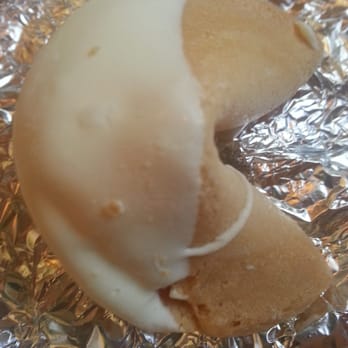 Panda Inn - Yummy white chocolate dipped fortune cookies. - Chinese Near Me - La Palma, California Panda Inn - Yummy white chocolate dipped fortune cookies. - Chinese Near Me - La Palma, California