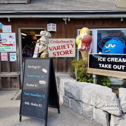 The Coolest Little Ice Cream Shop - Storefront and menu