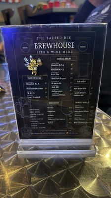 Menu photo 2 The Tatted Bee Brewhouse Albuquerque, NM Menu photo 2 The Tatted Bee Brewhouse Albuquerque, NM