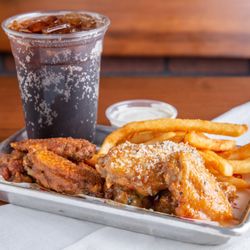 Wing Ferno - Louisiana Rub and Garlic Parmesan Wings
