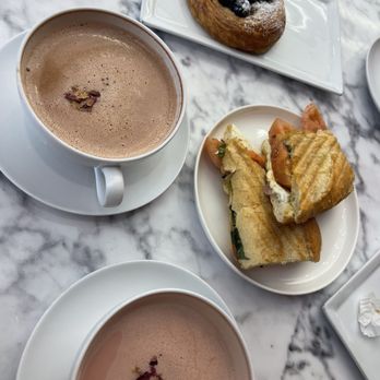 Cafe Sheera - Feta tomato sandwich and their signature Rose lattes - Cafes Near Me - Beverly Hills, California Cafe Sheera - Feta tomato sandwich and their signature Rose lattes - Cafes Near Me - Beverly Hills, California