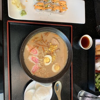 Edo Japan - Miso Ramen and Louisiana roll. - Sushi Bars Near Me - Rockwall, Texas Edo Japan - Miso Ramen and Louisiana roll. - Sushi Bars Near Me - Rockwall, Texas