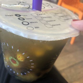 Purple Kow - Micro-sugar (25% sugar) but the drink was still quite sweet - Desserts Near Me - Berkeley, California