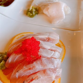 Sushi Hanabi - Halibut and sea bass sashimi - Japanese Near Me - Pleasanton, California Sushi Hanabi - Halibut and sea bass sashimi - Japanese Near Me - Pleasanton, California
