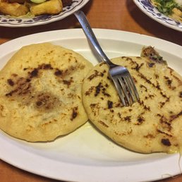 Bean & Cheese Papusas- meh, but hot sauce gave it more flavor so make sure to use that on top w/ the cabbage Bean & Cheese Papusas- meh, but hot sauce gave it more flavor so make sure to use that on top w/ the cabbage