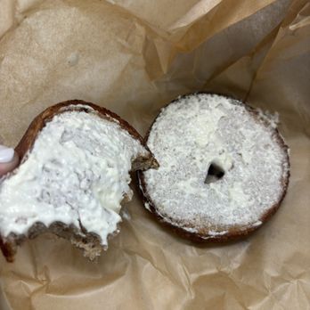 Noah's NY Bagels - Honey Wheat bagel with shmear - Bagels Near Me - Roseville, California Noah's NY Bagels - Honey Wheat bagel with shmear - Bagels Near Me - Roseville, California