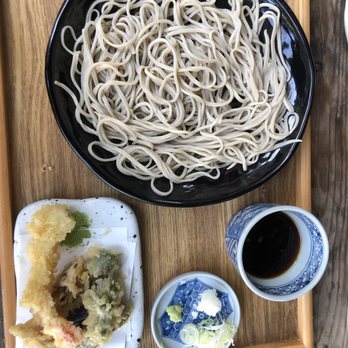 Soba Ichi - TEN SEIRO - $22 - Cold soba noodles, dipping sauce w/garnish, assorted tempura. - Noodles Near Me - Oakland, California