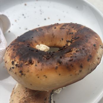 Caffe Greco - Yummy burnt and stale bagel - Coffee & Tea Near Me - San Francisco, California