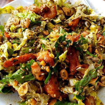 Burma Superstar - After its mixed: Tea Leaf Salad *with chicken - Burmese Near Me - Alameda, California Burma Superstar - After its mixed: Tea Leaf Salad *with chicken - Burmese Near Me - Alameda, California