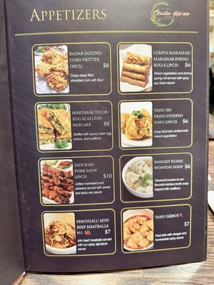 Menu photo 5 Indo Spice Restaurant Philadelphia, PA