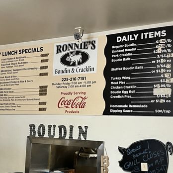 RONNIE’S BOUDIN & CRACKLIN HOUSE 2 - Updated March 2026 - 136 Photos ...