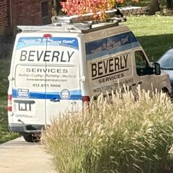Beverly Services - Company van at worksite