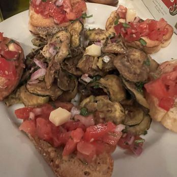 Cara Mia - Complimentary fried zucchini chips, bruschetta - Italian Near Me - Millburn, New Jersey