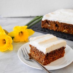 Mothermelon - Grain-free carrot cake, Dairy-free cream cheese frosting