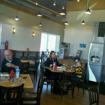 Elevation Burger - Interior tables - Burgers Near Me - Falls Church, Virginia