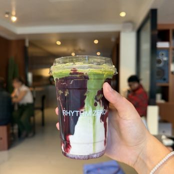 Rhythm Zero - Blackberry pie matcha - Coffee & Tea Near Me - New York, New York Rhythm Zero - Blackberry pie matcha - Coffee & Tea Near Me - New York, New York