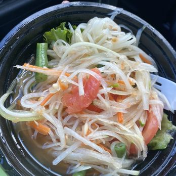 NaraDeva Thai Restaurant - Shaved papaya salad (without peanuts) - Thai Near Me - Orlando, Florida