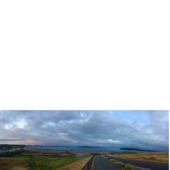 Chambers Bay - Cropped the pic so you can see the view panoramic style lol - Golf Near Me - University Place, Washington