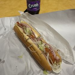 Carmen's Deli - Italian with grape crush.