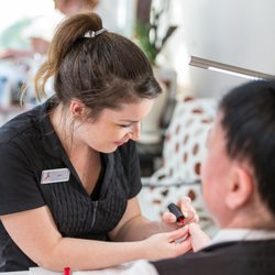 Amba Spa at Horseshoe Resort - Our deluxe manicures include hydrating massage, exfoliation, nail shaping, polish and incredible heated peach paraffin wax treatment