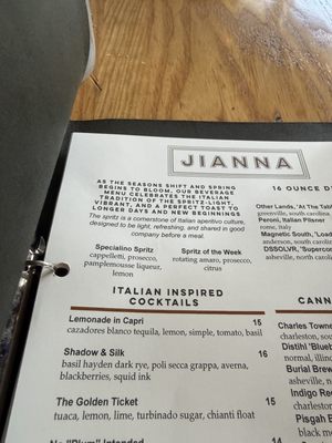Menu photo 1 Jianna Greenville, SC