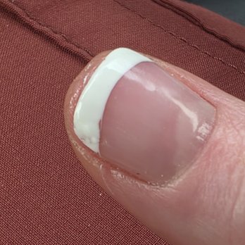 Solar Nails - Uneven paint. - Nail Salons Near Me - Perry, Georgia Solar Nails - Uneven paint. - Nail Salons Near Me - Perry, Georgia