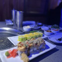 Volcano Korean BBQ - Fire Volcano Roll & Angel Roll