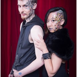 Cassandra Love Lambert - C-Love Face Painting and Bejeweling for a Dark Beauty Magazine event in SF