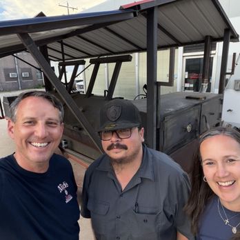 Smokin Mexican - Daniel, the owner, who gave us a tour of his smokers. - Mexican Near Me - Hot Springs, South Dakota