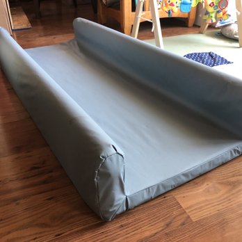 Foam Mart - I bought vinyl fabric and foam from FoamMart to cover plywood with L-brackets to make this track for our baby. - Fabric Stores Near Me - Burbank, California