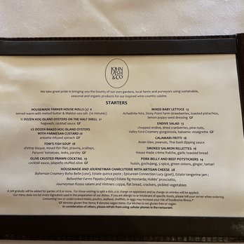 John Ash - Menu - American Near Me - Santa Rosa, California John Ash - Menu - American Near Me - Santa Rosa, California