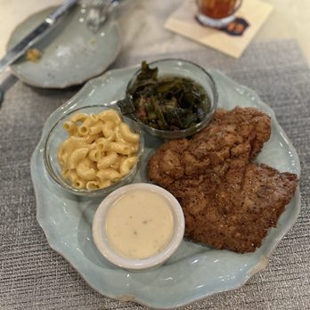 Grace's - Fried pork chop, collards, mac n cheese - American Near Me - Houston, Texas Grace's - Fried pork chop, collards, mac n cheese - American Near Me - Houston, Texas