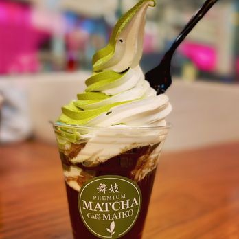 Matcha Cafe Maiko - Tysons - Hojicha Tea + SoftServe (Vanilla / Matcha) - Desserts Near Me - Tysons Corner, Virginia Matcha Cafe Maiko - Tysons - Hojicha Tea + SoftServe (Vanilla / Matcha) - Desserts Near Me - Tysons Corner, Virginia