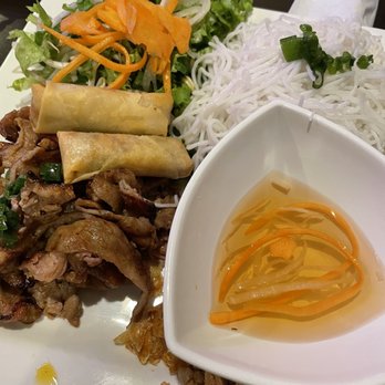 Pho District 1 - Vermicelli with Grilled Pork + Eggrolls - Bubble Tea Near Me - Lubbock, Texas Pho District 1 - Vermicelli with Grilled Pork + Eggrolls - Bubble Tea Near Me - Lubbock, Texas