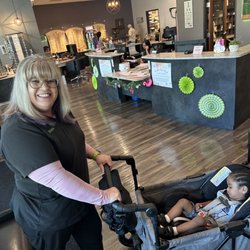 Evergreen Eye Care - One of the staff babysitting my son, so I can get lunch. I just love this lady!