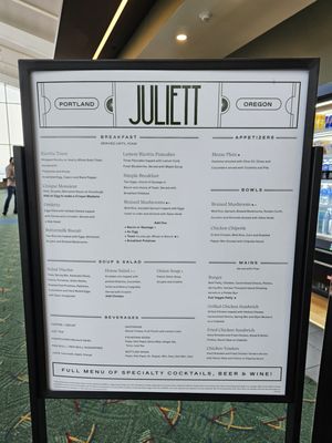 Menu photo 4 Juliett Portland, OR
