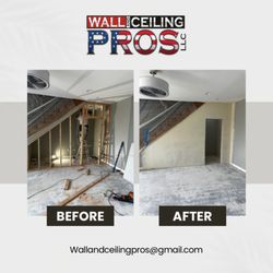 Wall and Ceiling Pros - Created a closet beneath a stairway and matched their existing spot texture !