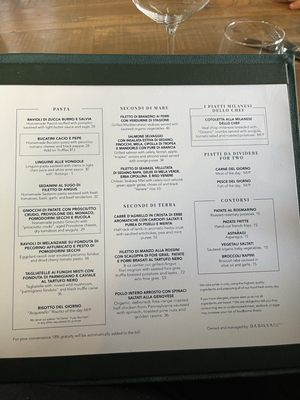 Menu photo 5 Zucca Coral Gables, FL