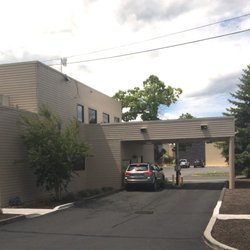 Mid Oregon Federal Credit Union - Olney branch back of building with drive-up.