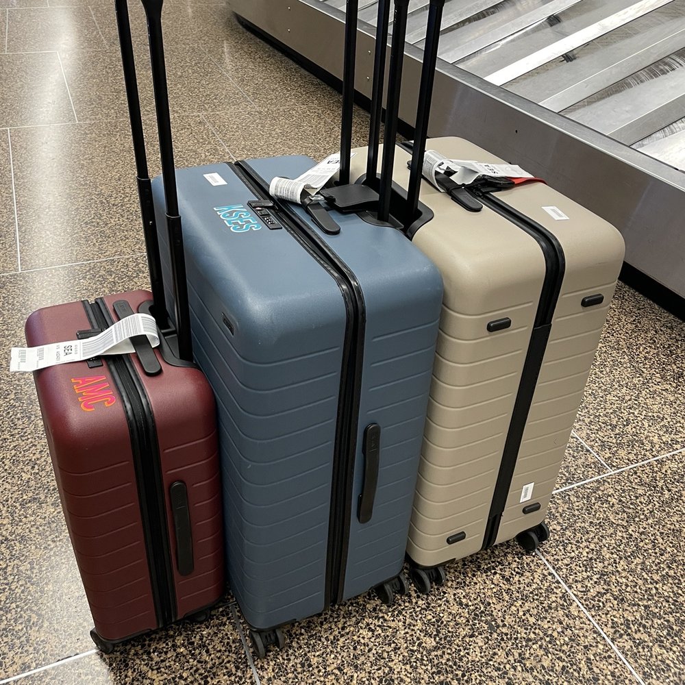 Away - Brick red and sand are mine. Coast is daughter's. 4/16/23 - Luggage Near Me - Seattle, Washington