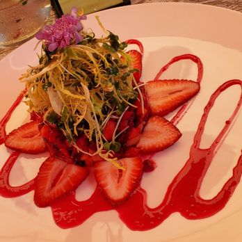 The Mill at Glen Ellen - Saturday, April 29, 2023 - Beet Salad with Mango, Strawberries, Micro Arugula, Mixed Herbs, & Berry Vinaigrette ($23) - American Near Me - Glen Ellen, California The Mill at Glen Ellen - Saturday, April 29, 2023 - Beet Salad with Mango, Strawberries, Micro Arugula, Mixed Herbs, & Berry Vinaigrette ($23) - American Near Me - Glen Ellen, California