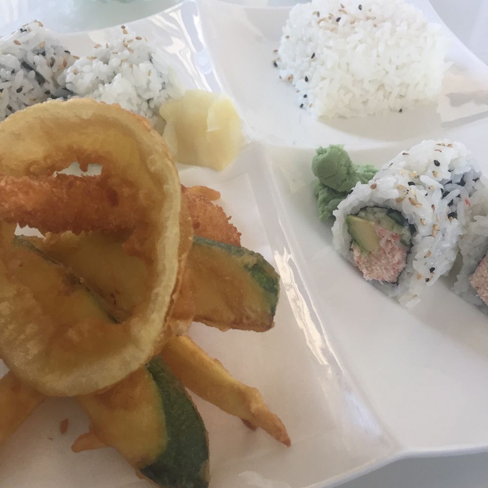 Amici Sushi - Beautiful presentation. Tempura and sushi lunch. - Sushi Bars Near Me - Lathrop, California Amici Sushi - Beautiful presentation. Tempura and sushi lunch. - Sushi Bars Near Me - Lathrop, California